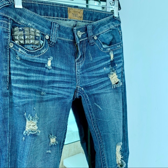 Studded Blue Jeans - Picture 2 of 8